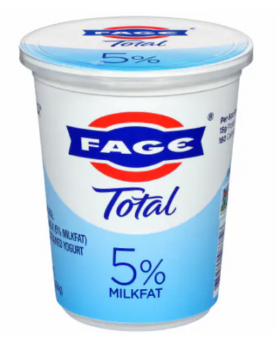 Fage Total Greek Yogurt - 5% Milkfat, 16oz - Parthenon Foods