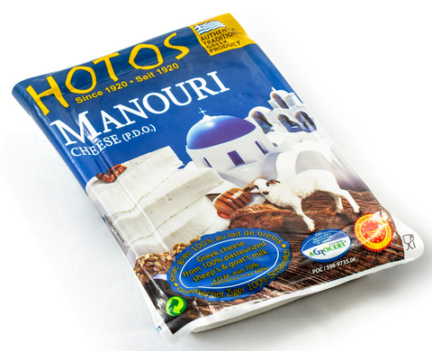 Manouri Cheese - Mild Sheep Cheese (Hotos) 7 oz (200g) - Parthenon Foods