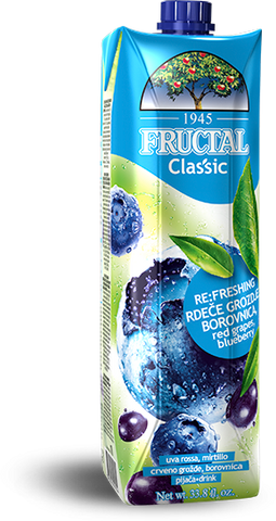 Red Grapes and Blueberry Juice (Fructal) 1 L - Parthenon Foods