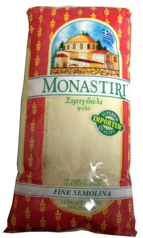 Semolina, Fine (Monastiri) 17 oz (500g) - Parthenon Foods