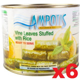 Stuffed Vine Leaves (Mediterranean) CASE (6 x 2 kg) or Ampotis Brand - Parthenon Foods