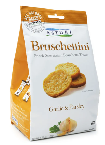 Bruschettini, Garlic & Parsley (Asturi) 120g - Parthenon Foods