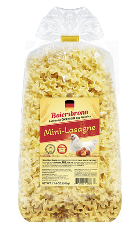 Mini Lasagna German Egg Noodles (Baiersbronn) 17.6 oz (500g)