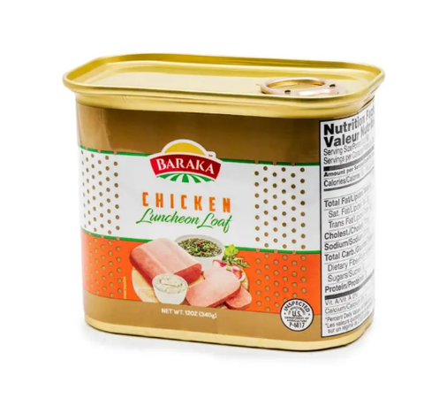Chicken Luncheon Loaf (Baraka) 12 oz (340g) - Parthenon Foods
