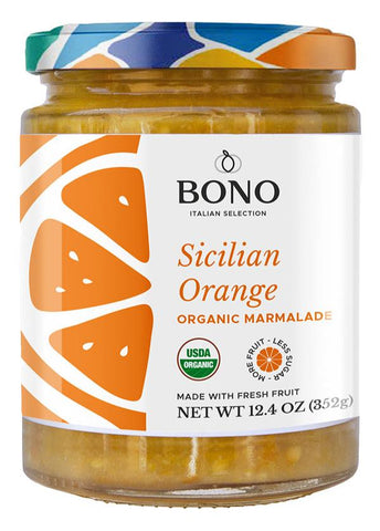 BONO Organic Sicilian Orange Marmalade, 12.4 oz - Parthenon Foods