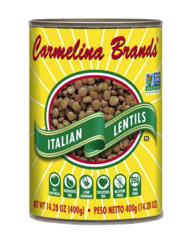 Italian Lentils (Carmelina Brands) 14.28 oz (400g)