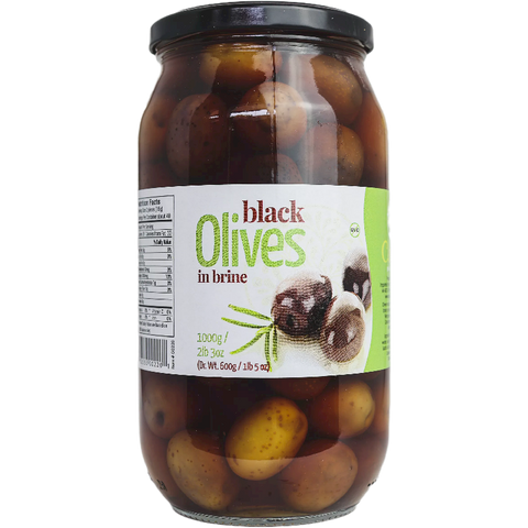 Greek Black Olives (Chloe) 1000g (2lb 3oz) - Parthenon Foods