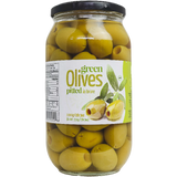 Green Pitted S.Mammoth Greek Olives (Chloe) 1000g (2lb 3oz) - Parthenon Foods