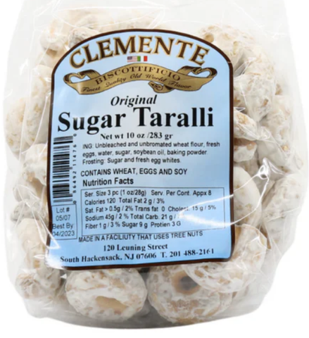 Clemente Sugar Taralli, 10 oz - Parthenon Foods