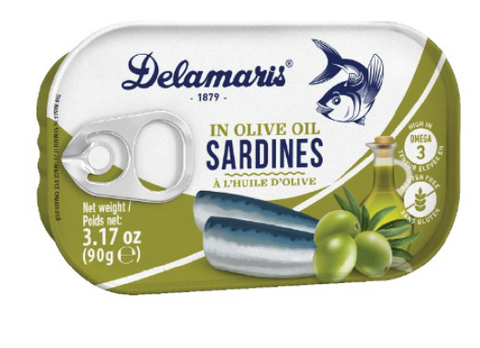 Sardines in Olive Oil (Delamaris) 90g - Parthenon Foods