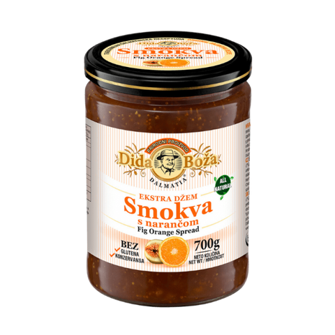 Fig Orange Spread, Ekstra Dzem Smokva s Narancom (Dida Boza) 700g - Parthenon Foods