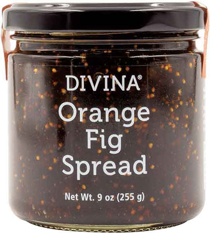 Divina Orange Fig Spread, 9 oz (255g) - Parthenon Foods