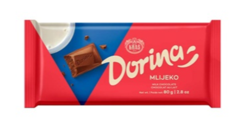 Milk Chocolate (Dorina) 80g - Parthenon Foods