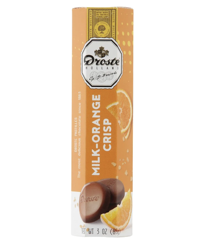 Droste Milk Orange Crisp Chocolate Pastilles, 85g