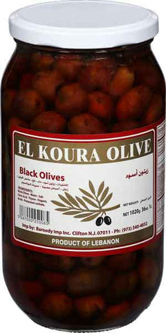 Lebanese Black Olives (El Koura) 1020g - Parthenon Foods