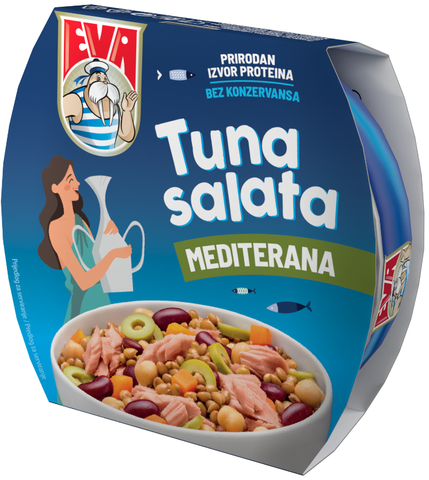 Eva Tuna Salad - Mediterranean, 5.6 oz (160g) - Parthenon Foods