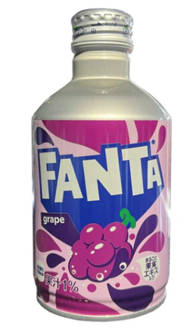 Fanta Grape Soda -Japan, 300 ml Can