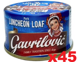 Pork Luncheon Loaf (gavrilovic) CASE (45x5.3oz(150g)) - Parthenon Foods