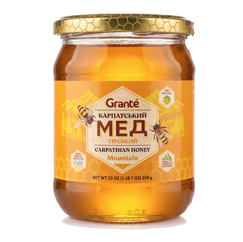 Carpathian Mountain Honey (Grante) 650 g (23 oz) - Parthenon Foods