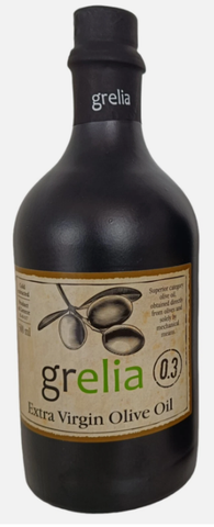 Grelia Extra Virgin Olive Oil, 500ml (16.9 oz) Ceramic Bottle - Parthenon Foods