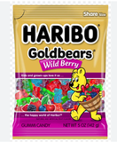 Haribo Wild Berry Goldbears, 5oz (142g) - Parthenon Foods
