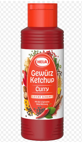 Curry Gewurz Ketchup Scharf - Hot (Hela) 300 ml - Parthenon Foods