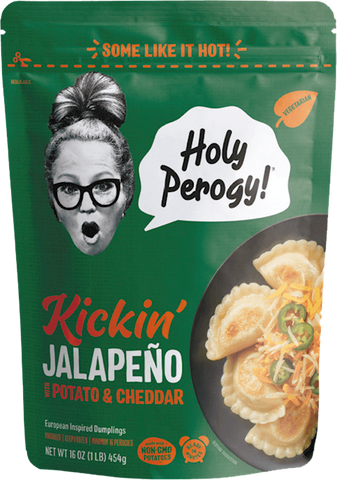 Holy Perogy, Kickin' Jalapeno with Potato & Cheddar, 1 lb - Parthenon Foods