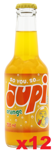 Jupi Orange Soft Drink-Glass (CASE) 12 x 250ml - Parthenon Foods