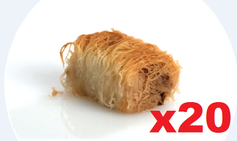 Kataifi - Shredded Fillo with Walnuts and Honey, TRAY, 20 pieces - Parthenon Foods