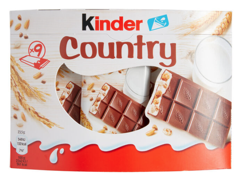 Kinder Country (9x23.5g) 9 Riegel, 211.5 g - 9 PACK