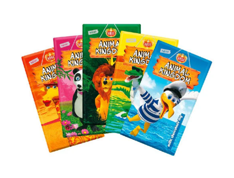 Animal Kingdom Milk Chocolate with Sticker - 5 PACK (5 x 15 g) - Parthenon Foods