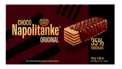 Napolitanke Chocolate Coated, 215g (7.58 oz)