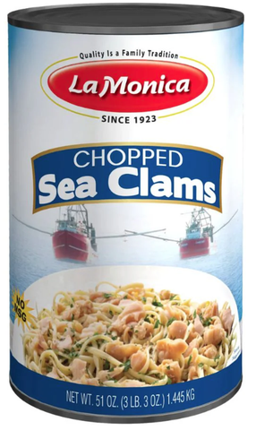 Chopped Sea Clams (LaMonica) 51 oz (3 lb. 3 oz)