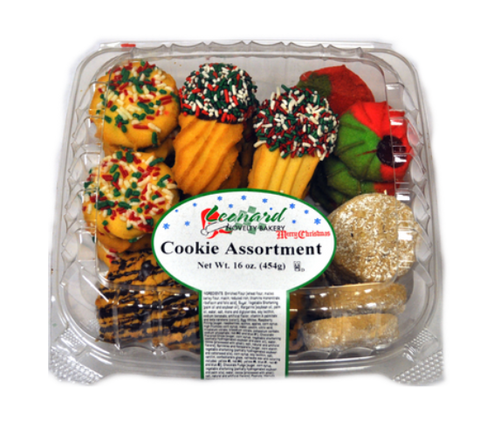 Christmas Cookie Assortment (Leonard Bakery) 16 oz (454g) - Parthenon Foods