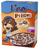 Lino Pillows Nougat Crispy Cereal with Cocoa Filling, 250g - Parthenon Foods