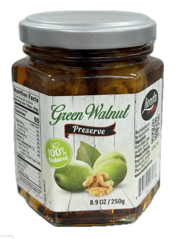 Green Walnut Preserve (Livada) 8.9 oz (250g) - Parthenon Foods