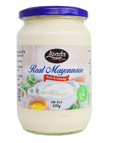 Real Mayonnaise (Livada) 630g Jar - Parthenon Foods