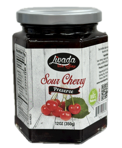 Sour Cherry Preserve (Livada) 12 oz (350g) - Parthenon Foods