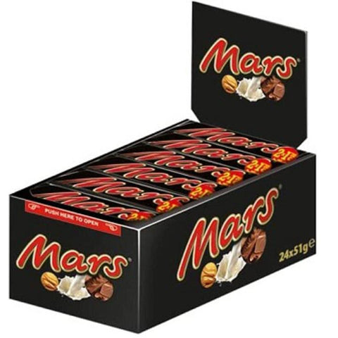 Mars Bar, Case (24 x 51 g (1.8 oz)) 24 Pack - Parthenon Foods