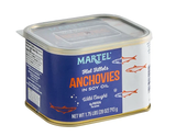 Anchovies, Flat Fillets in Soy Oil (Martel) 28oz (793g) - Parthenon Foods