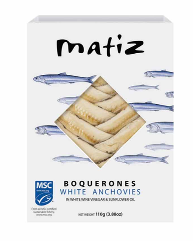 Boquerones White Anchovies (Matiz) 3.88 oz - Parthenon Foods