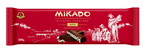 Milk Chocolate with Rice (Mikado) 300g - Parthenon Foods