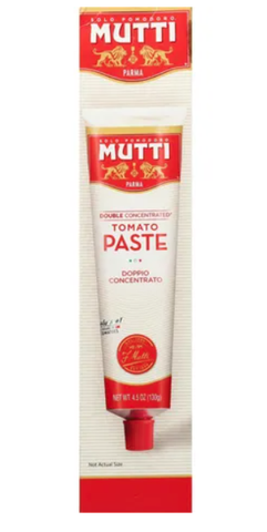 Mutti Double Concentrated Tomato Paste, 4.5 oz (130g) Tube - Parthenon Foods