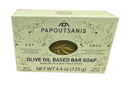 Olive Oil Based Bar Soap, Papoutsanis, 125g - Parthenon Foods