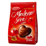 Honey Heart - Cherry, Chocolate Coated Filled Honey Cakes (Pionir) 150g - Parthenon Foods