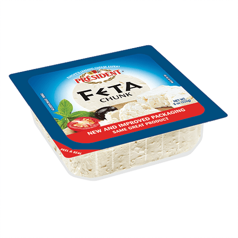 President Feta Chunk, 8 oz - Parthenon Foods