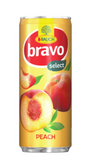Bravo Peach Nectar (Rauch) 250ml Can - Parthenon Foods
