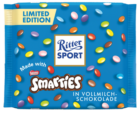 Ritter Sport Smarties in Milk Chocolate, 3.5 oz (100g) - Parthenon Foods