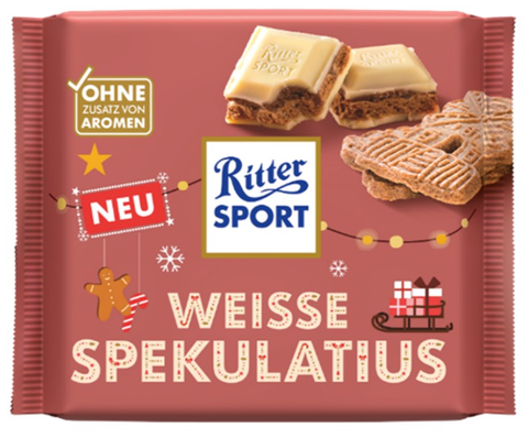 Ritter Sport White Spekulatius, 100g - Parthenon Foods