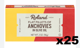 Anchovy Fillets in Olive Oil (Roland) CASE (25 x 2 oz) cans - Parthenon Foods